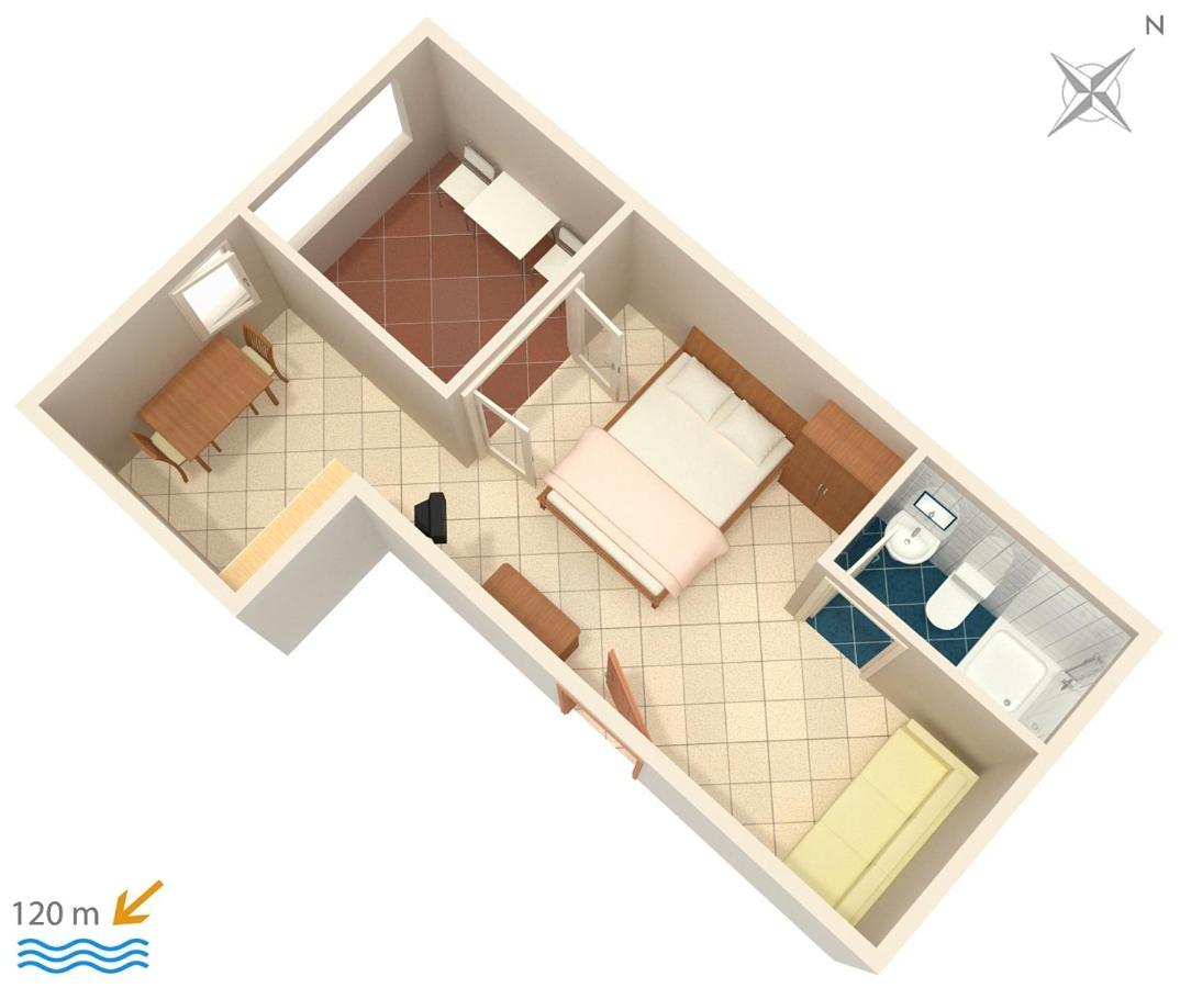 Apartments By The Sea Suha Punta, Rab - 5050 Kampor Exteriör bild